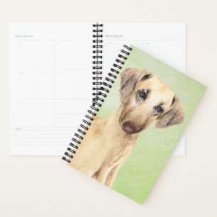 Sloughis Painting - Cute Original Dog Art Planner