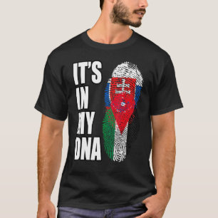 Slovak And Jordanian Vintage Heritage Dna Flag T-Shirt