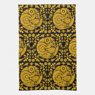 Slovak Country Folk Art Kitchen Towel