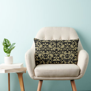 Slovak Country Folk Art Lumbar Pillow