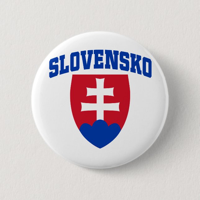 Slovak Emblem 2 Inch Round Button (Front)