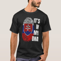 Slovak Flag Dna Fingerprint Slovakia