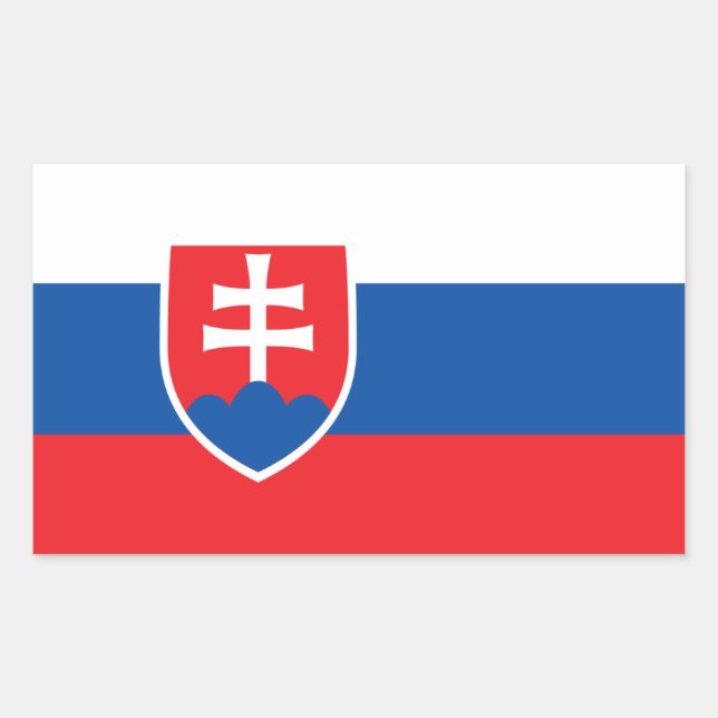 Slovak Flag, Flag of Slovakia Sticker (Front)