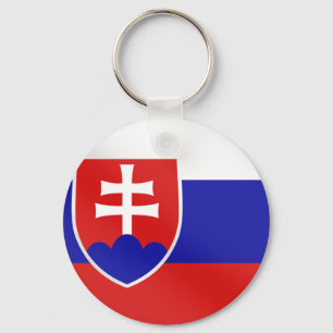 Slovak flag of Slovakia on Tees and for gifts Keychain
