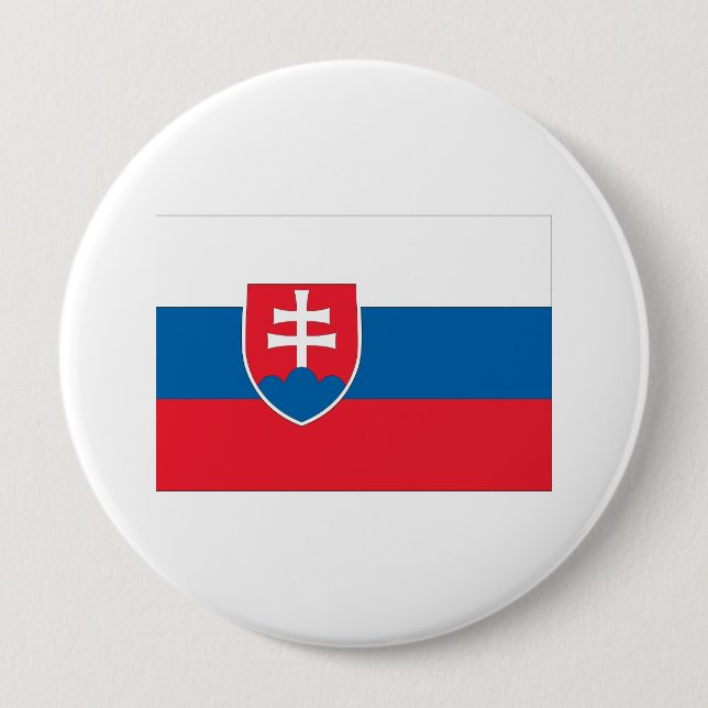 Slovakia 4 Inch Round Button (Front)