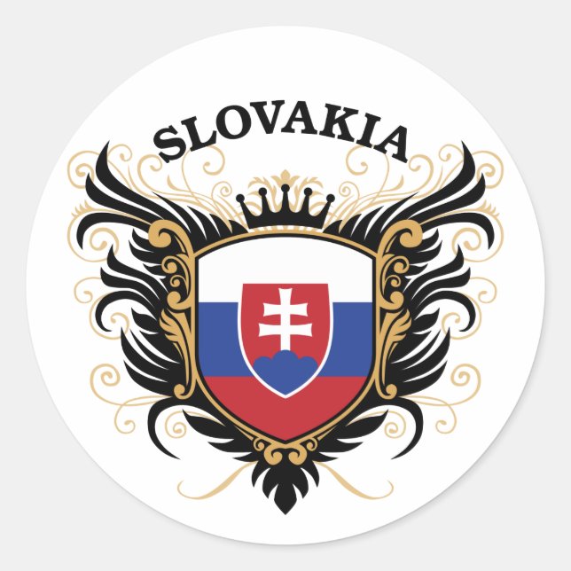 Slovakia Classic Round Sticker (Front)