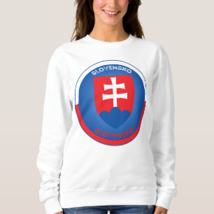 Slovakia Coat of Arms Circle Shape Sweatshirt