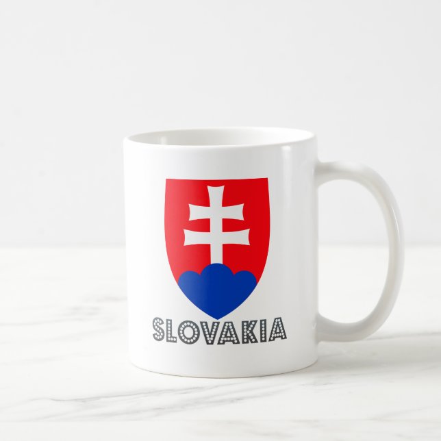 Slovakia Coat of Arms Coffee Mug (Right)