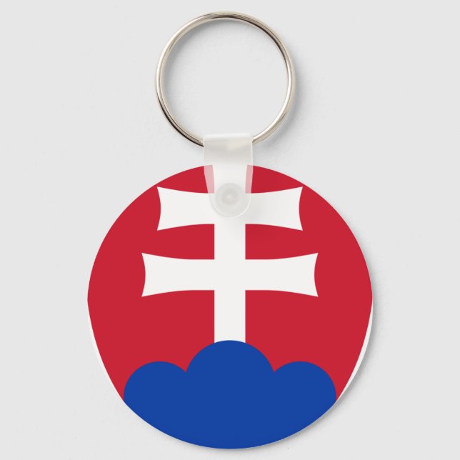 Slovakia coat of arms keychain (Front)