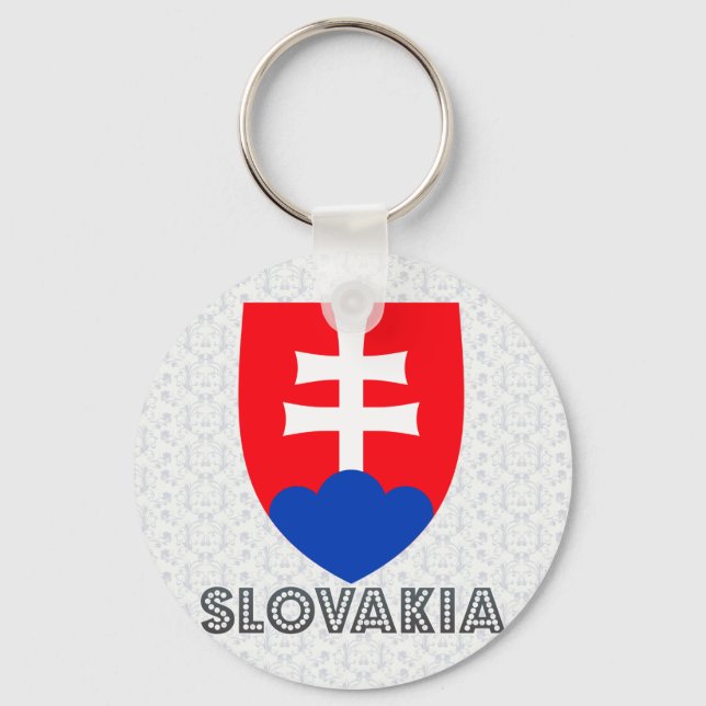 Slovakia Coat of Arms Keychain (Front)