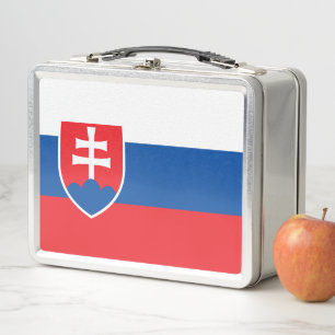 Slovakia coat of arms metal lunch box