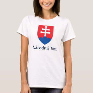 Slovakia Coat of Arms Národný Tím T-Shirt