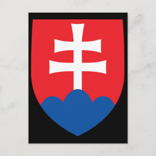 slovakia coat postcard