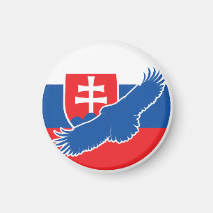 Slovakia Eagle Slovak National Animal Flag Magnet
