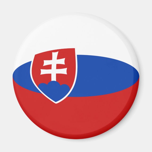 Slovakia Fisheye Flag Magnet (Front)