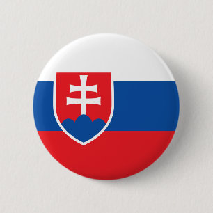 Slovakia Flag 2 Inch Round Button
