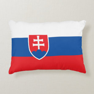 Slovakia flag accent pillow