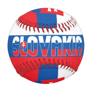 Slovakia Flag and Coat of Arms Patriotic Baseball
