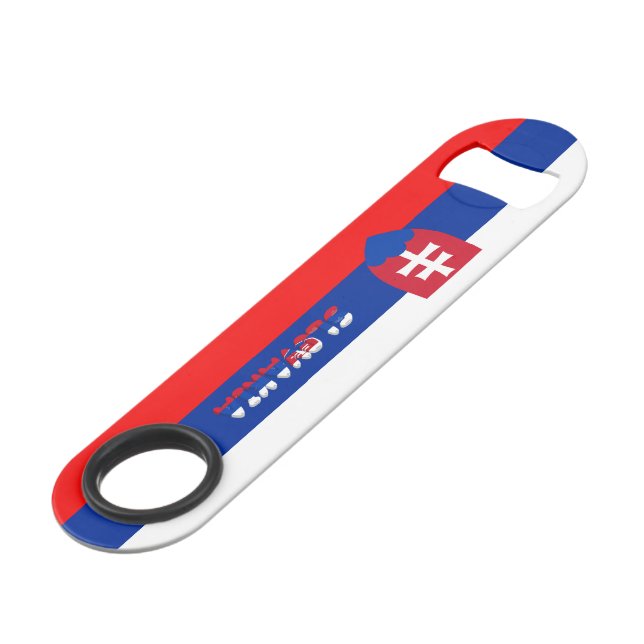 Slovakia flag bar key (Front Angled)
