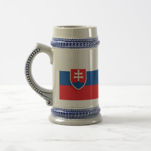 Slovakia Flag Beer Stein