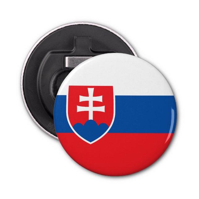 Slovakia Flag Bottle Opener (Front)