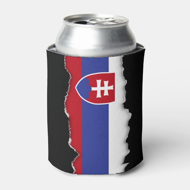 Slovakia Flag Can Cooler (Can Front)