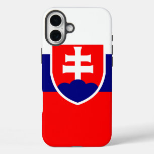 Slovakia Flag iPhone 16 Plus Case