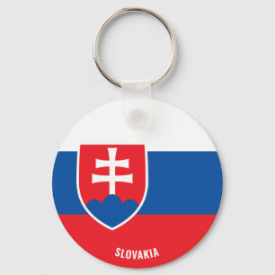 Slovakia Flag Charming Patriotic Keychain