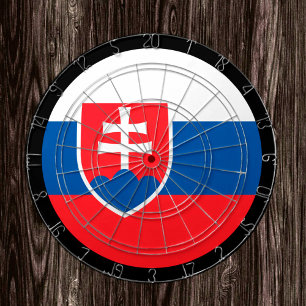 Slovakia Flag Dartboard & Slovakia / game board