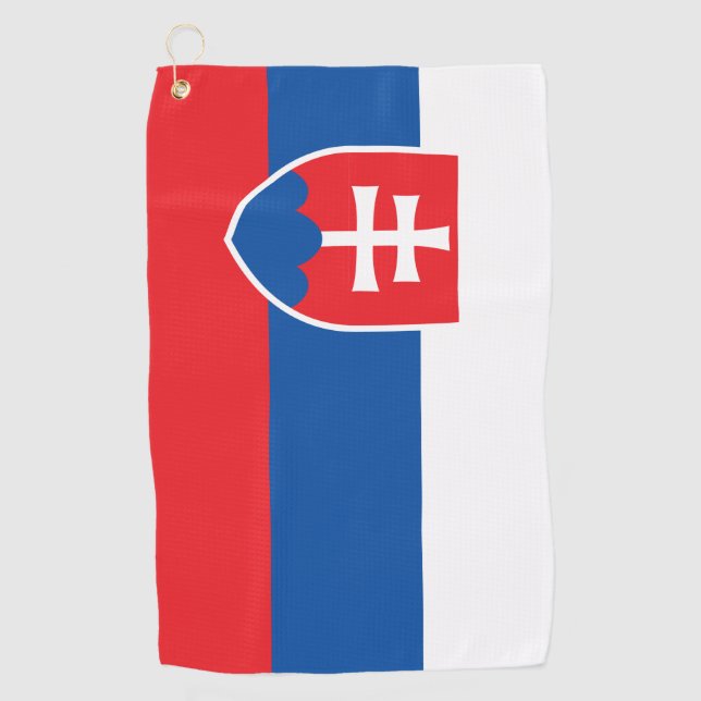 Slovakia Flag Golf Towel (Front)