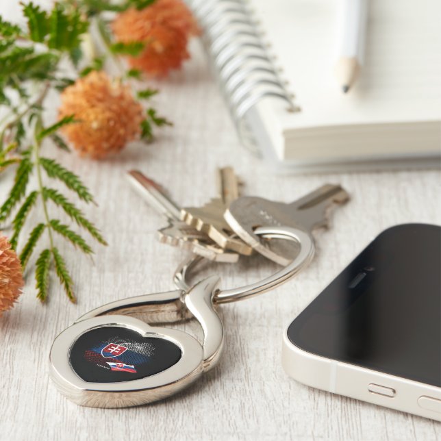 Slovakia flag keychain (Side)