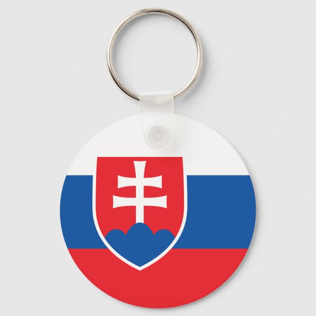 Slovakia Flag Keychain (Front)