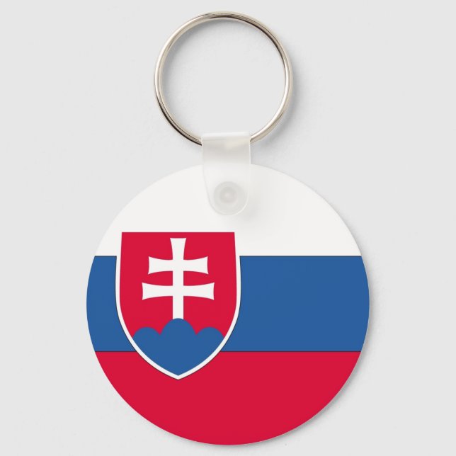 Slovakia Flag Keychain (Front)