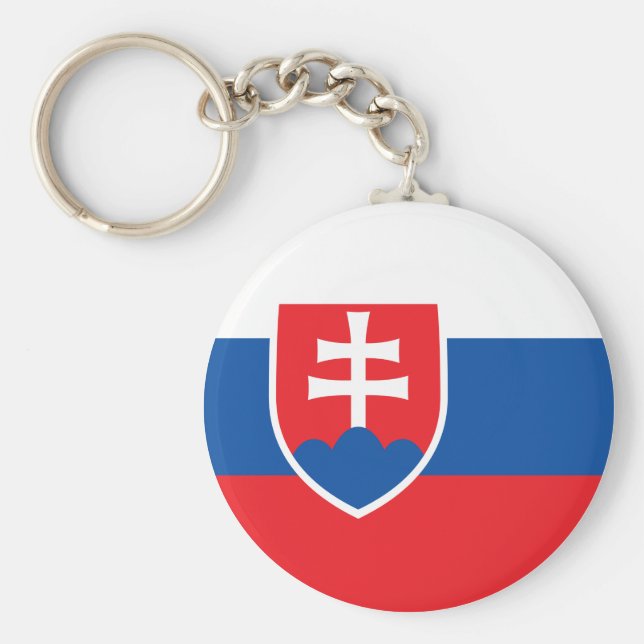 Slovakia Flag Keychain (Front)