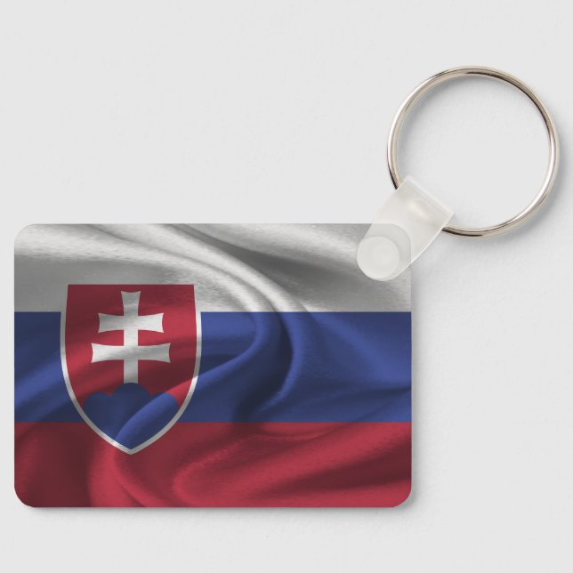 Slovakia Flag Keychain (Front)