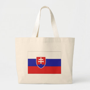 Slovakia Flag Large Tote Bag