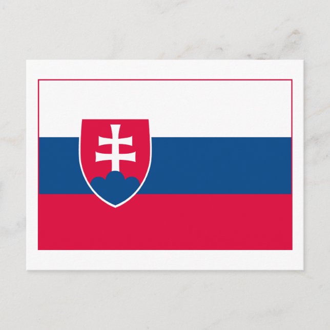 Slovakia Flag (light) Postcard (Front)