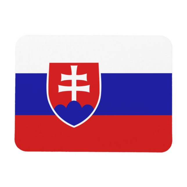 Slovakia Flag Magnet (Horizontal)