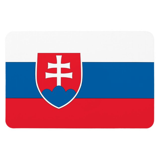 Slovakia Flag Magnet (Horizontal)