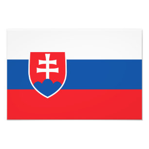 Slovakia Flag Photo Print