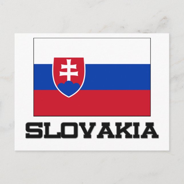 Slovakia Flag Postcard (Front)