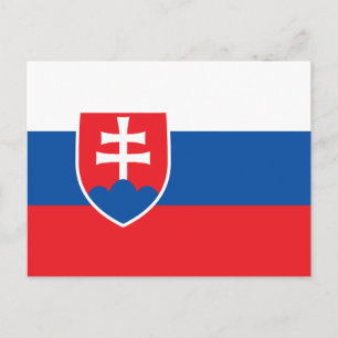 Slovakia Flag Postcard