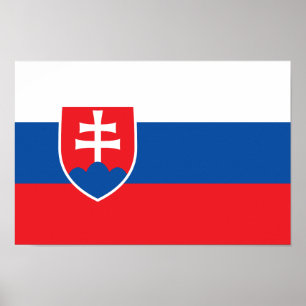 Slovakia Flag Poster