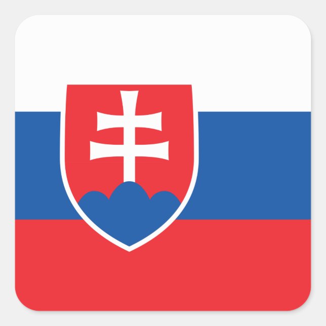Slovakia Flag Square Sticker (Front)