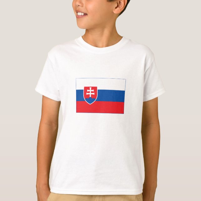 Slovakia Flag T-Shirt (Front)