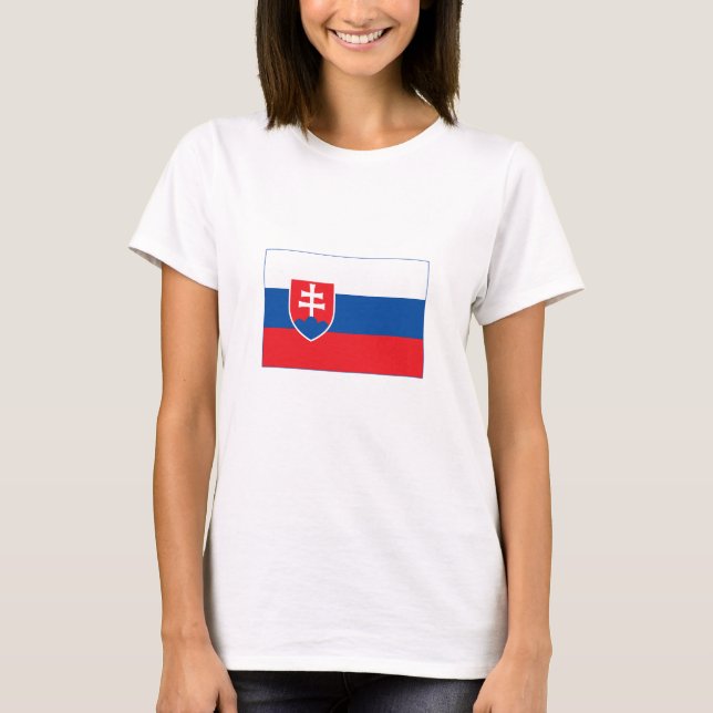 Slovakia Flag T-Shirt (Front)