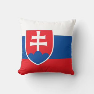 Slovakia Flag Throw Pillow