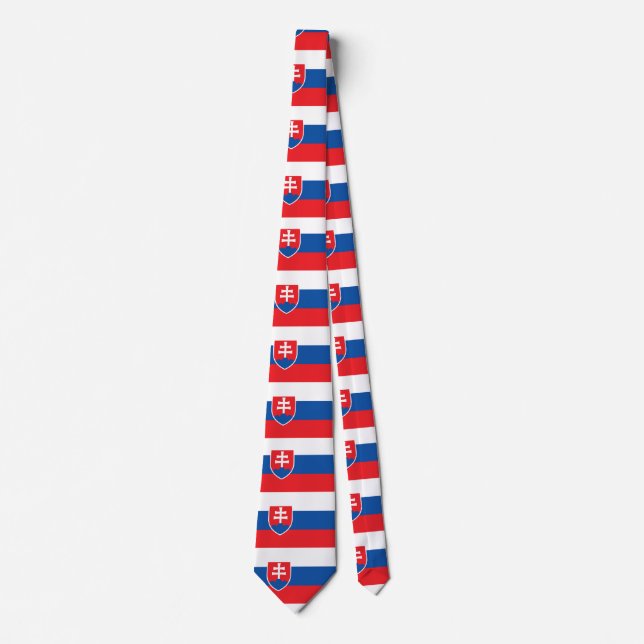 Slovakia Flag Tie (Front)