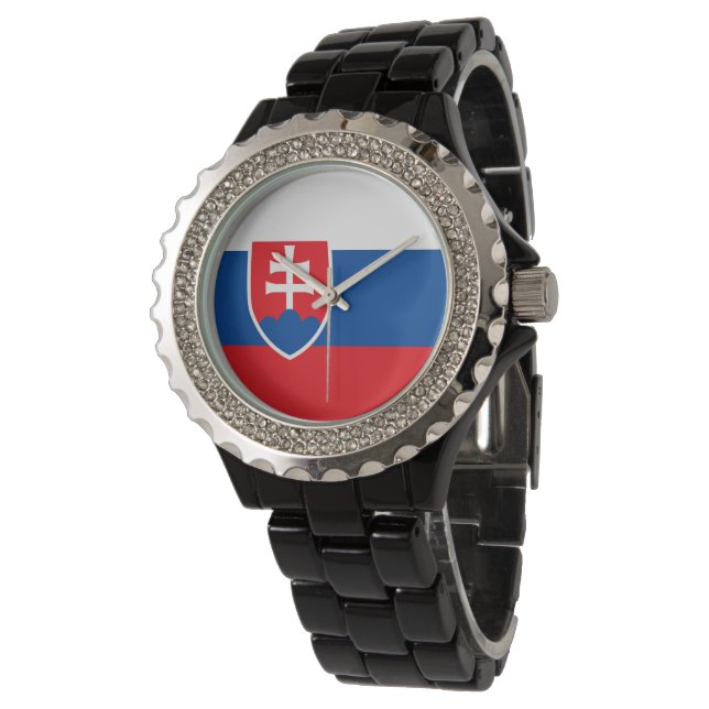 Slovakia flag watch (Angled)