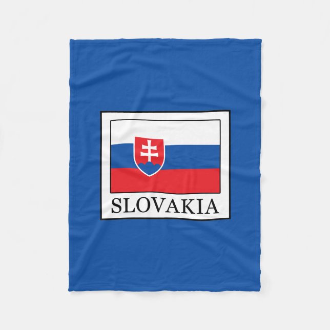 Slovakia Fleece Blanket (Front)